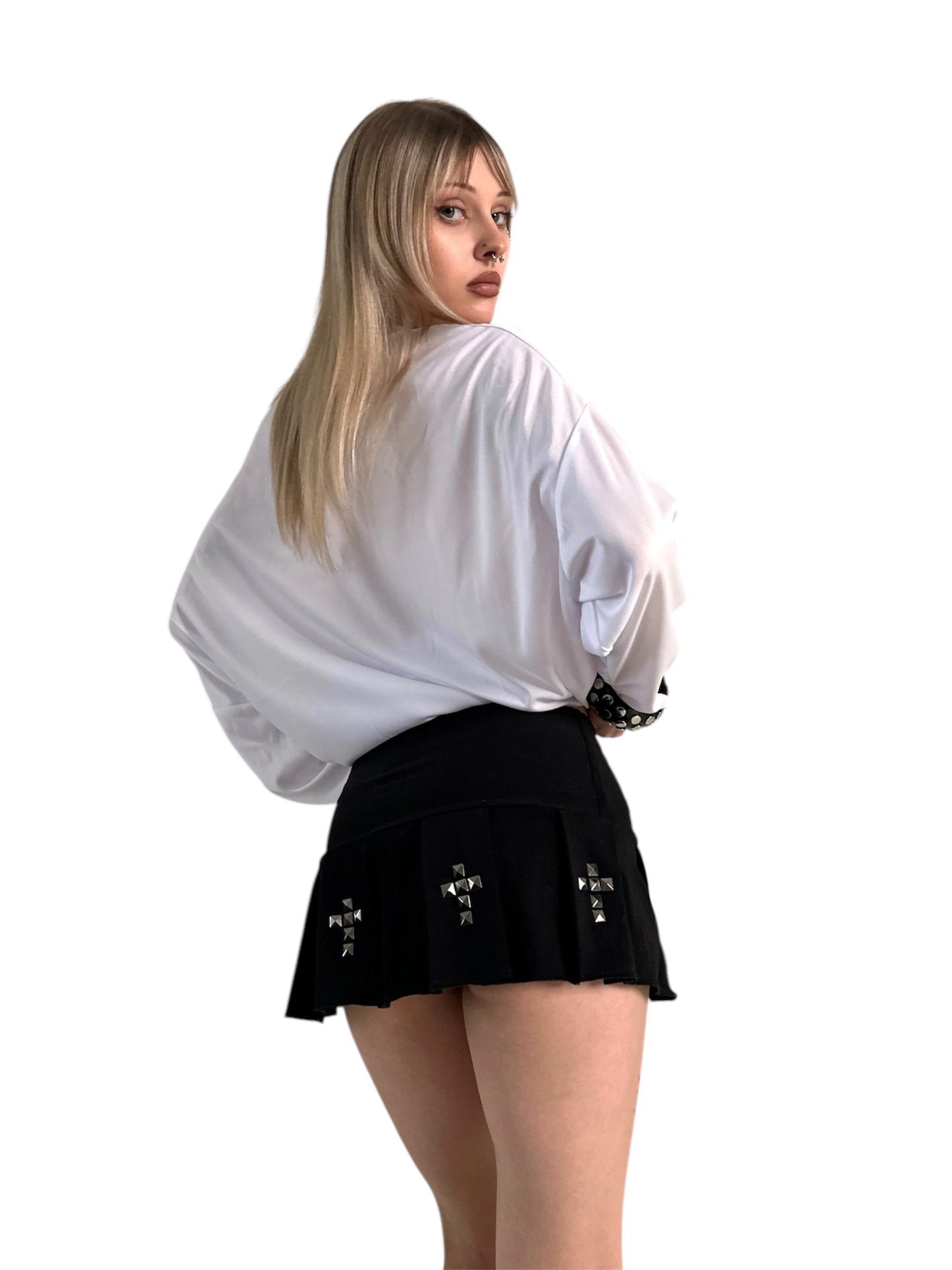 Cross Mini Skirt