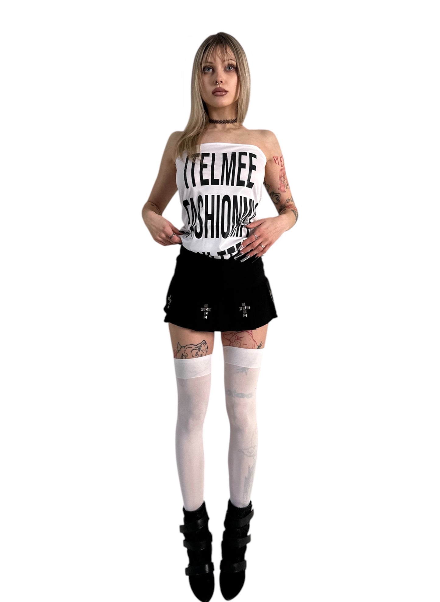 Cross Mini Skirt