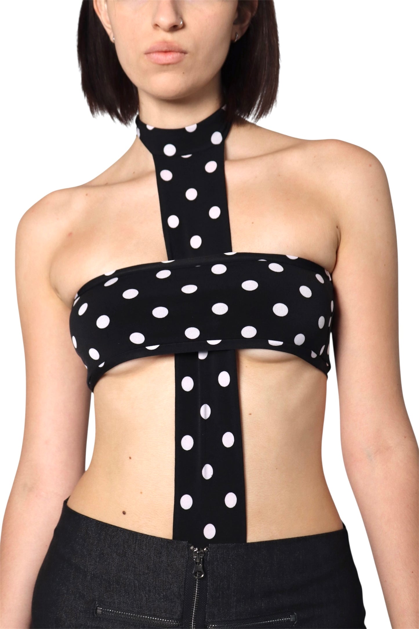 Polka Cross Top