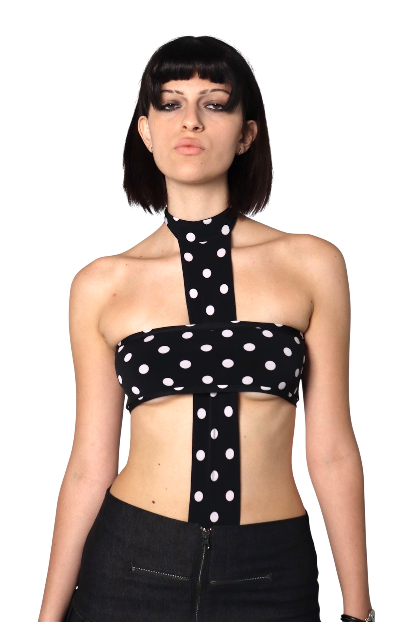 Polka Cross Top
