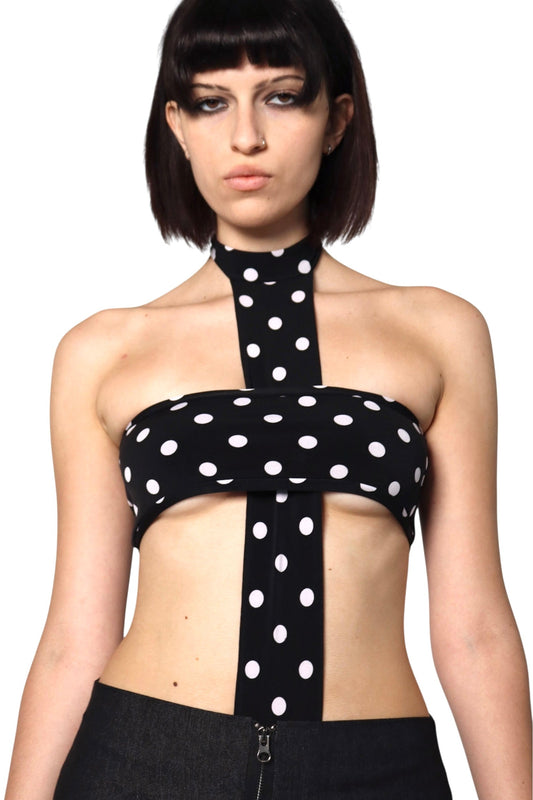 Polka Cross Top