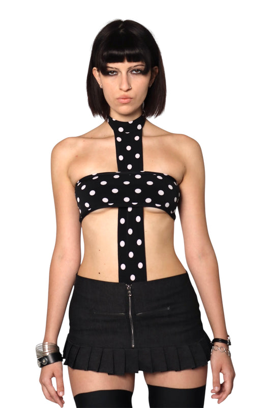 Polka Cross Top